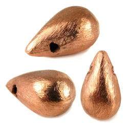 16x9mm Copper Tear Drop Brushed 8 inch 42 pcs (ONLINE ORDER ONLY)