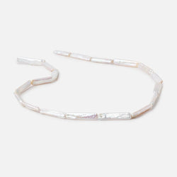 17-23mm Lilac White Rectangle Freshwater Pearls 16 inch 18 beads (ONLINE ORDER ONLY)