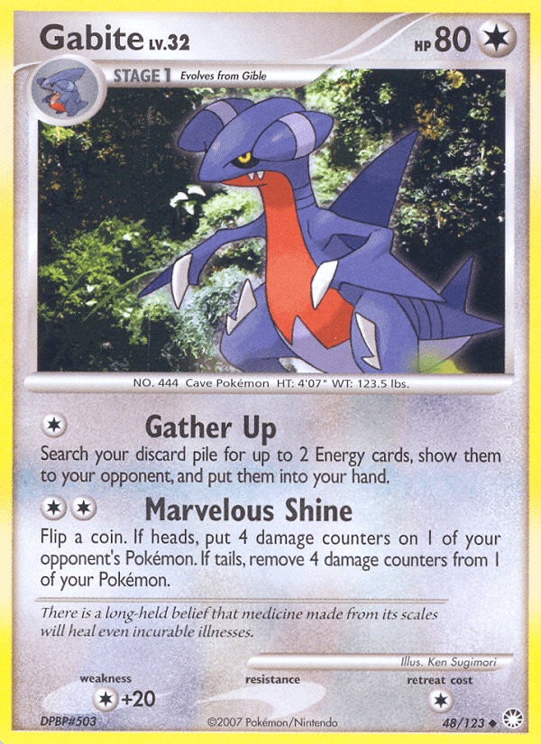 Gabite (48/123) [Diamond & Pearl: Mysterious Treasures] (Online Only)