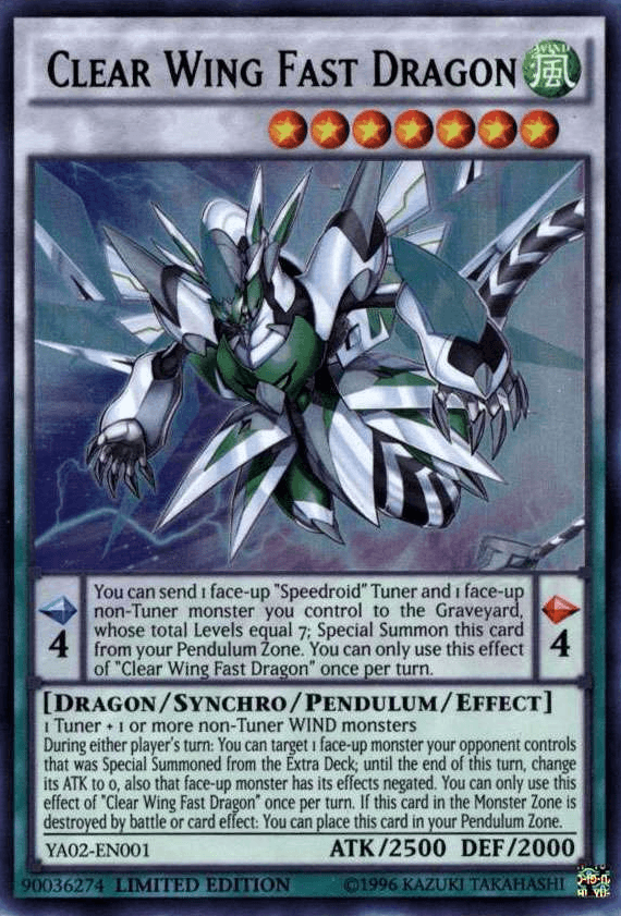 Clear Wing Fast Dragon [YA02-EN001] Ultra Rare (ONLINE ORDER ONLY)
