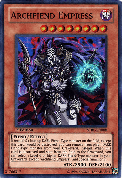Archfiend Empress [STBL-EN000] Super Rare (ONLINE ORDER ONLY)