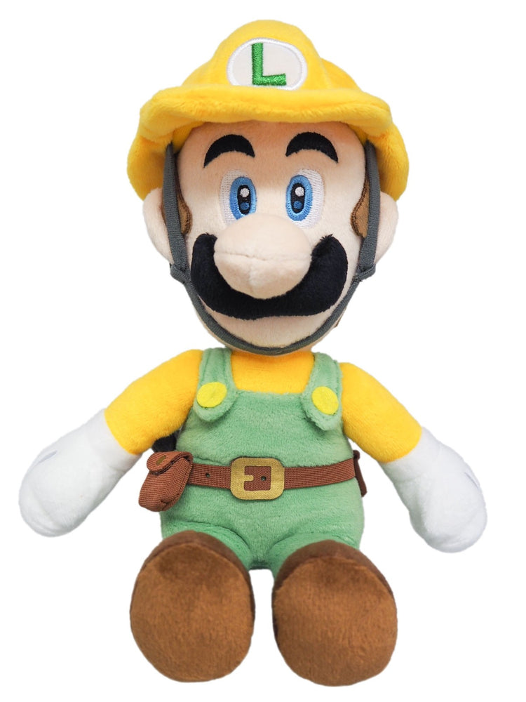 BUILDER LUIGI 10" PLUSH Mario Maker 2