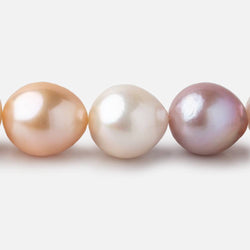 14-16mm Tri-Color Ultra Baroque Freshwater Pearls 16 inch 27 beads AAA (ONLINE ORDER ONLY)