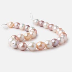 14-16mm Tri-Color Ultra Baroque Freshwater Pearls 16 inch 27 beads AAA (ONLINE ORDER ONLY)