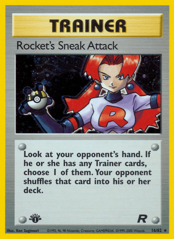 Rocket's Sneak Attack (16/82) [Team Rocket 1st Edition] (Online Only)