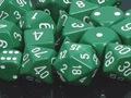 Opaque: Poly Set Green/White (7)