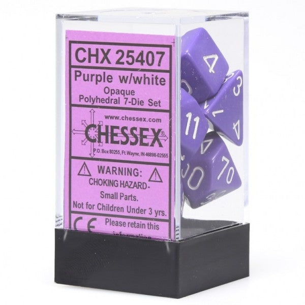 Opaque: Poly Set Purple/White (7)