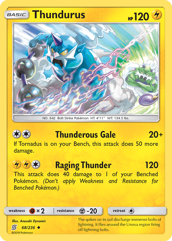 Thundurus (68/236) [Sun & Moon: Unified Minds] (Online Only)