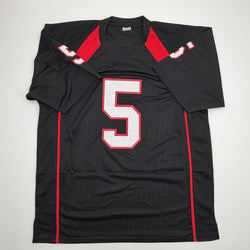 Autographed/Signed Michael Crabtree Texas Tech Black College Football Jersey JSA COA (ONLINE ORDER ONLY)