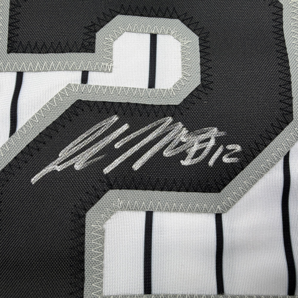 Autographed/Signed Colson Montgomery Chicago Pinstripe Baseball Jersey Beckett BAS COA (ONLINE ORDER ONLY)