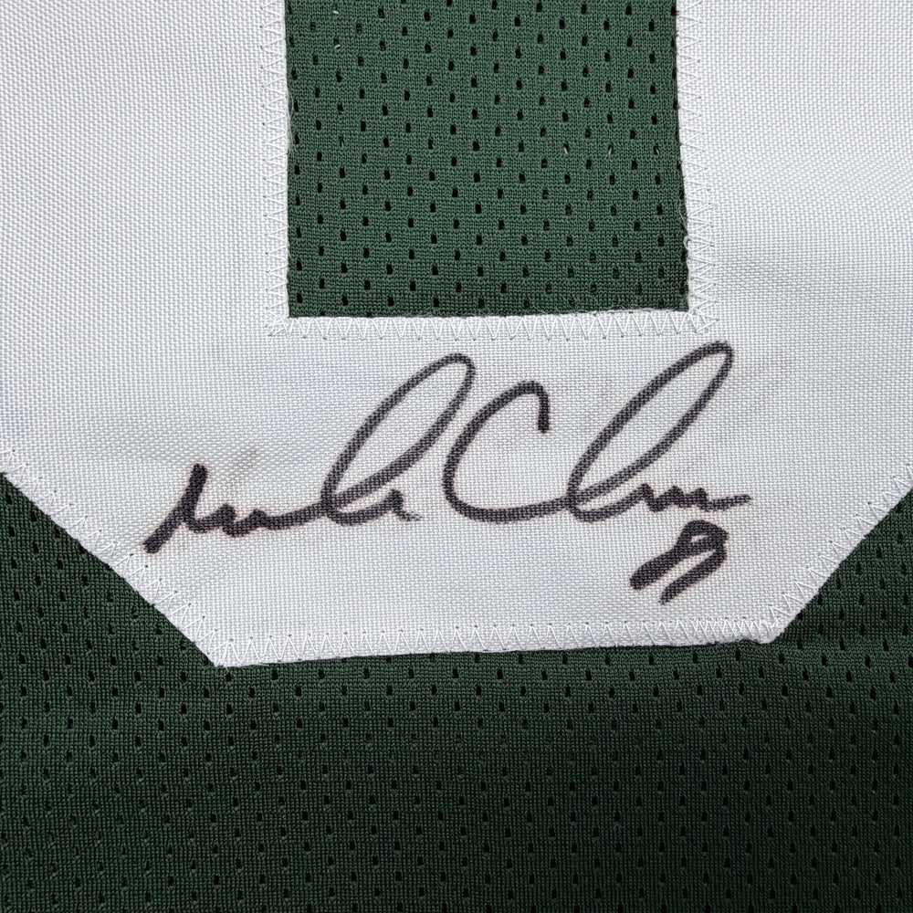 Autographed/Signed Mark Chmura Green Bay Green Football Jersey JSA COA (ONLINE ORDER ONLY)