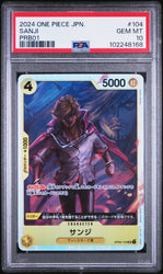Graded 2024 One Piece Japanese Sanji #104 PRB01 Premium Booster Trading Card Game PSA 10 Gem Mint (ONLINE ORDER ONLY)