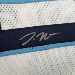 Autographed/Signed Donte DiVincenzo Villanova White College Basketball Jersey Beckett BAS COA (ONLINE ORDER ONLY)