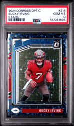 Graded 2024 Panini Donruss Optic Bucky Irving #216 Stars Rookie RC Football Card PSA 10 Gem Mint
