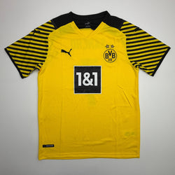 Autographed/Signed Jadon Sancho Borussia Dortmund Yellow Soccer Futbol Jersey Beckett BAS COA (ONLINE ORDER ONLY)