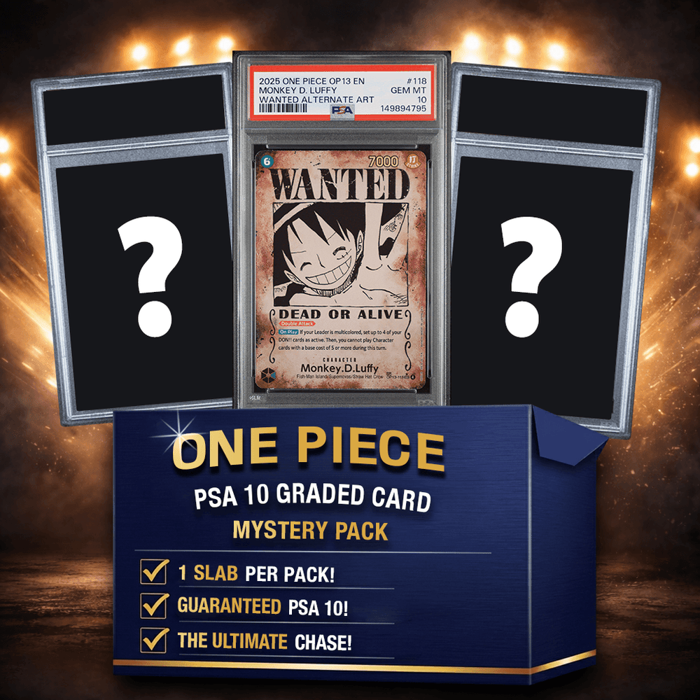 One Piece PSA 10 Graded Anime Card Mystery Pack