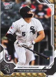 2026 Topps Now Munetaka Murakami #210 Foilfractor 1/1 1st Multi Home Run Game Comes in Rivalry Victory Chicago White Sox Rookie RC Baseball Card