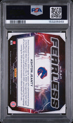 Graded 2025 Panini Prizm Draft Picks Ashton Jeanty #F-AJY Fearless Rookie RC Football Card PSA 10 Gem Mint