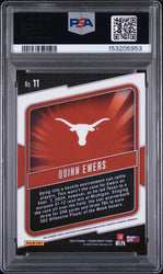 Graded 2025 Panini Prizm Draft Picks Quinn Ewers #11 Hype Rookie RC Football Card PSA 10 Gem Mint