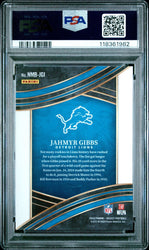 Graded 2023 Panini Select Jahmyr Gibbs #NMBJGI Numbers Rookie RC Football Card PSA 10 Gem Mint (ONLINE ORDER ONLY)