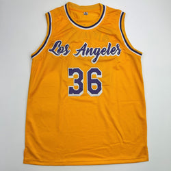 Autographed/Signed Marcus Smart Los Angeles Yellow Basketball Jersey Beckett BAS COA (ONLINE ORDER ONLY)