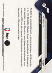 2025 Topps Now Ace Bailey #AR07 Orange Foil /25 2025-26 KIA NBA All Rookie Second Team Selection Utah Jazz Rookie RC Basketball Card (ONLINE ORDER ONLY)