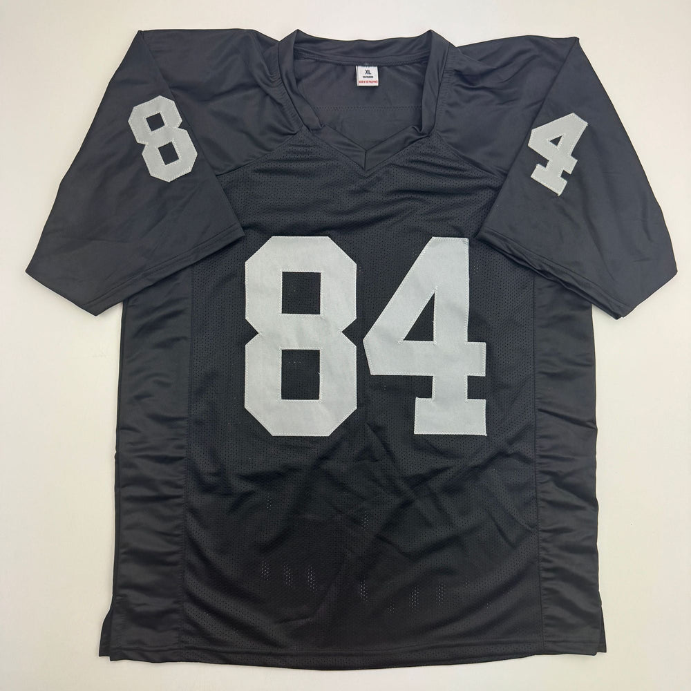 Autographed/Signed Antonio Brown Oakland Las Vegas Black Football Jersey JSA COA (ONLINE ORDER ONLY)