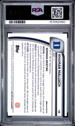 Graded 2024 Bowman University Chrome Khaman Maluach #46 Green Shimmer Refractor Rookie RC Basketball Card PSA 10 Gem Mint (ONLINE ORDER ONLY)