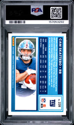 Graded 2025 Panini Donruss Optic Cam Skattebo #228 Rookie RC Football Card PSA 10 Gem Mint (ONLINE ORDER ONLY)
