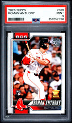 Graded 2026 Topps Roman Anthony #189 Rookie RC Baseball Card PSA 9 Mint (ONLINE ORDER ONLY)