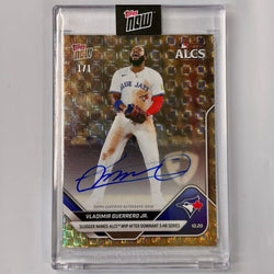 2025 Topps Now Vladimir Guerrero Jr #891C Foilfractor Auto 1/1 Slugger Named ALCS MVP After Dominant 3 HR Series Toronto Blue Jays Baseball Card