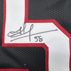 Autographed/Signed Jordan Hicks Arizona Black Football Jersey JSA COA (ONLINE ORDER ONLY)