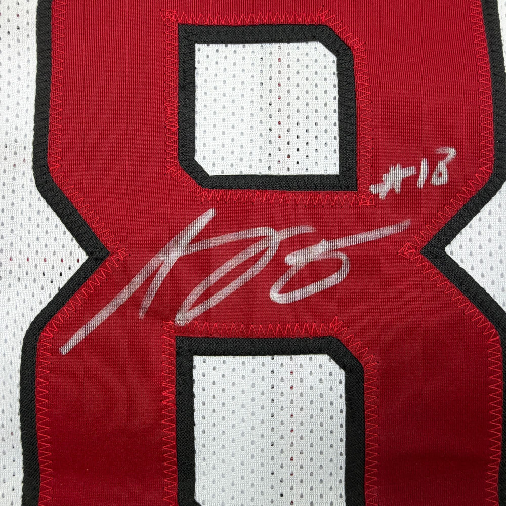Autographed/Signed AJ Green Arizona White Football Jersey Beckett BAS COA (ONLINE ORDER ONLY)
