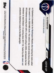 2026 Topps Now AJ Dybantsa #ADYBSP Wizards 1st Overall 2026 NBA Draft Selection Washington Wizards Rookie RC Basketball Card (ONLINE ORDER ONLY)