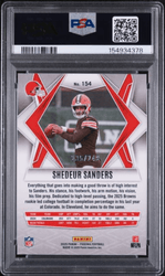 Graded 2025 Panini Phoenix Shedeur Sanders #154 Purple Hyper /249 Rookie RC Football Card PSA 10 Gem Mint (ONLINE ORDER ONLY)