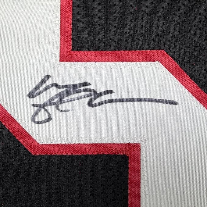 Framed Autographed/Signed Michael Crabtree 35x39 Texas Tech Black College Football Jersey JSA COA (ONLINE ORDER ONLY)