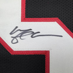 Framed Autographed/Signed Michael Crabtree 35x39 Texas Tech Black College Football Jersey JSA COA (ONLINE ORDER ONLY)