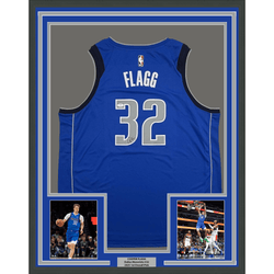 Framed Autographed/Signed Cooper Flagg 35x39 Dallas Mavericks Royal Blue Authentic Basketball Jersey PSA/DNA COA (ONLINE ORDER ONLY)