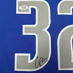 Framed Autographed/Signed Cooper Flagg 35x39 Dallas Mavericks Royal Blue Authentic Basketball Jersey PSA/DNA COA (ONLINE ORDER ONLY)
