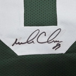 Framed Autographed/Signed Mark Chmura 35x39 Green Bay Green Football Jersey JSA COA (ONLINE ORDER ONLY)