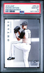 Graded 2018 Leaf Shohei Ohtani #PR-03 Premier Rookies Rookie RC Baseball Card PSA 10 Gem Mint (ONLINE ORDER ONLY)