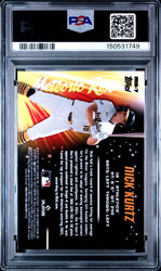 Graded 2025 Topps Bowman Chrome Nick Kurtz #MR7 Meteoric Rise Rookie RC Baseball Card PSA 10 Gem Mint