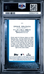 Graded 2025 Topps Finest Drake Baldwin #D13 Debut Green Refractor /75 Rookie RC Baseball Card PSA 10 Gem Mint