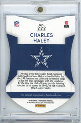 2016 Panini Preferred Football Color Guard Purple Charles Haley #222 /25 Auto Football Card