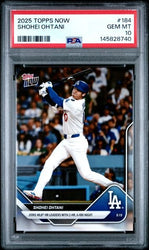 Graded 2025 Topps Now Shohei Ohtani #184 Baseball Card PSA 10 Gem Mint (ONLINE ORDER ONLY)
