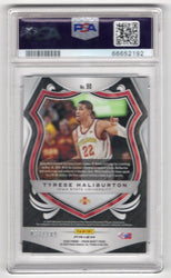 Graded 2020 Panini Prizm Draft Picks Tyrese Haliburton #90 Purple Ice /149 Rookie RC Basketball Card PSA 10 Gem Mint