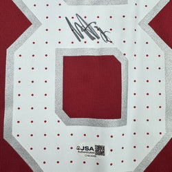 Autographed/Signed Marvin Harrison Jr. Arizona Cardinals Red Authentic Football Jersey Beckett BAS COA (ONLINE ORDER ONLY)