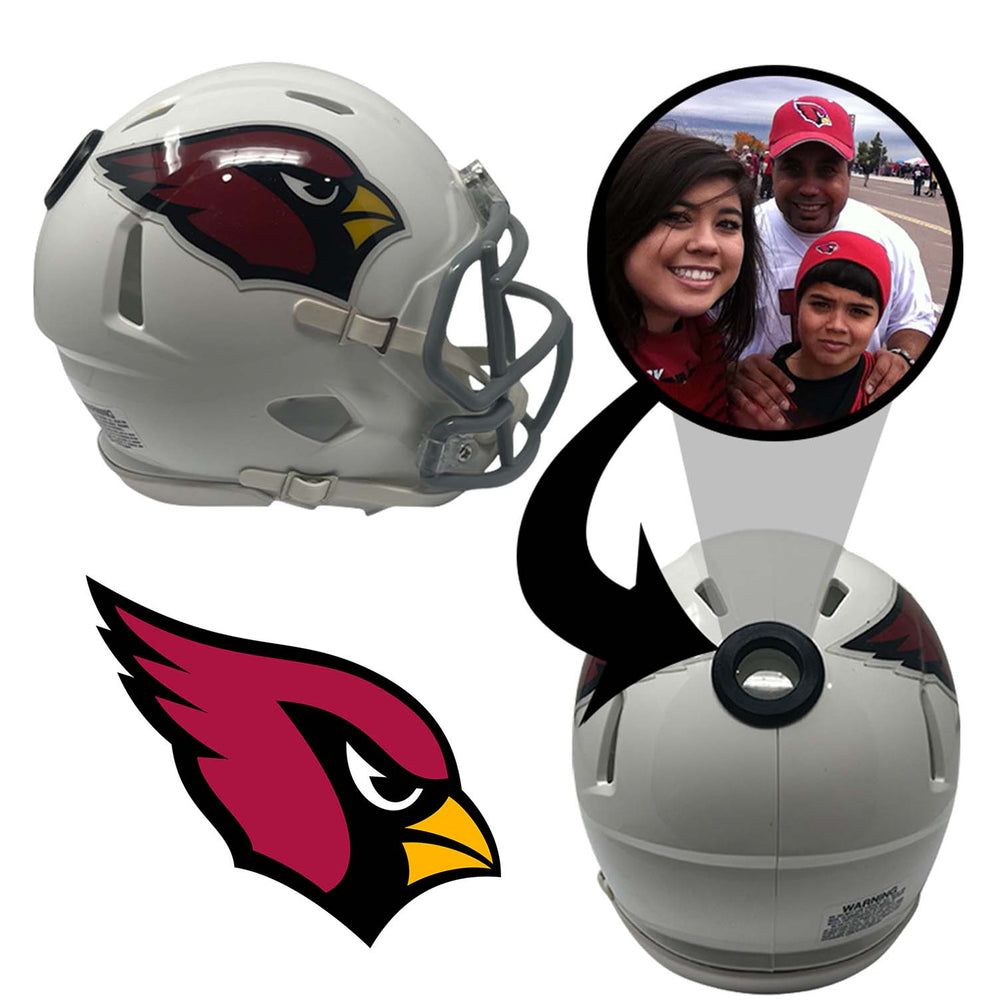 Arizona Cardinals NFL Mini Helmet - Picture Inside (Online Order Only) (ONLINE ORDER ONLY)