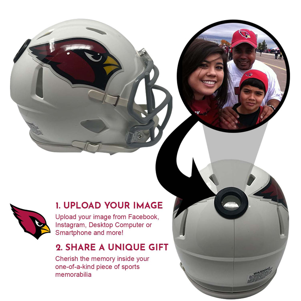 Arizona Cardinals NFL Mini Helmet - Picture Inside (Online Order Only) (ONLINE ORDER ONLY)