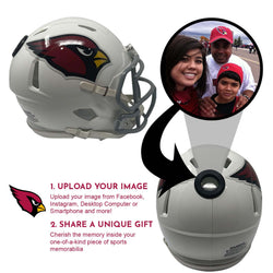 Arizona Cardinals NFL Mini Helmet - Picture Inside (Online Order Only) (ONLINE ORDER ONLY)